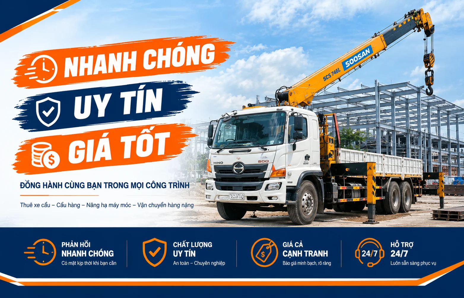 CHO THUÊ XE CẨU MỸ PHƯỚC BẾN CÁT